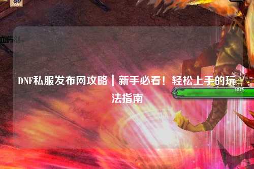 DNF私服發布網攻略|新手必看!輕松上手的玩法指南