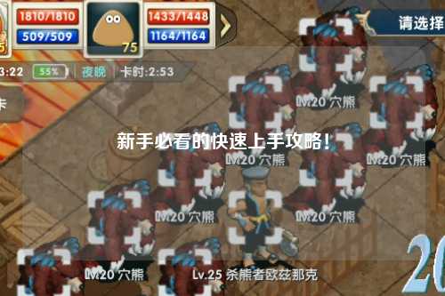 新手必看的快速上手攻略!