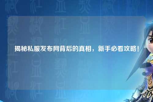 揭秘私服發布網背后的真相,新手必看攻略!